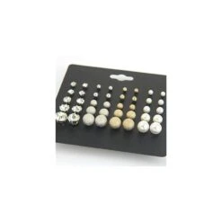 20 Paires Boucles D'oreilles Cristal Perle Boucle D'oreille Ensemble Oreille Stud Bijoux Pour Filles Femmes Hommes Argent Et Or Pour Cadeaux De Noël -Rose Magasin 412O4xQmv4L. SS1000