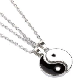 Yinyang Bff Couples Pendentif Collier Chaîne Pour Femmes Filles Garçons Personnalisé Patron Schémas De Puzzle Meilleur Ami Colliers Cadeaux Pour Petite Amie Petite Amie Valentin Anniversaire Thanksgiving Noël