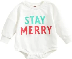 Bébé Fille À Manches Longues Romper Nouveau-né Bébé Filles Garçons Imprimé Noël Automne À Manches Longues Romper Léotard