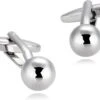Boutons De Manchette 25e Anniversaire, Jeu De Boutons De Manchette En Argent Ensembles De Billes En Acier Inoxydable Pour Dîner De Noël 1X1CM -Rose Magasin 514yqy9M6HL. AC UL1500
