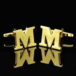 Banemi Cufflink Robe Chemises, Or Boutons De Manchette Set Letter M Ensembles Pour Dîner De Noël -Rose Magasin 516 43yfFwL. AC UL1500