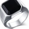 Anneaux En Onyx Noir Pour Hommes Anneaux En Acier Inoxydable Pour Agate Carré Pour Hommes, Bande D'anneau En Pouce Rose Pour Papa Cadeau De Bijoux Pour Père Pour Lui, Anillos De Hombre, Bague Pour Homme Pour Cadeau De Noël Pour Hommes Garçons 2 Anneaux En Onyx Noir Pour Hommes Anneaux En Acier Inoxydable Pour Agate Carré Pour Hommes, Bande D'anneau En Pouce Rose Pour Papa Cadeau De Bijoux Pour Père Pour Lui, Anillos De Hombre, Bague Pour Homme Pour Cadeau De Noël Pour Hommes Garçons -Rose Magasin 51AluREvHNL. AC UL1001