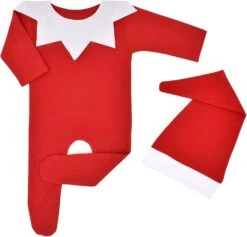 Chapeau De Noël Chapeau Overalls Set Romper Photographie Infantile Bébé Pieds Noeud Collier Bébé Mignon Nouveau-né Tenues -Rose Magasin 51B2WY puL. AC UL1500