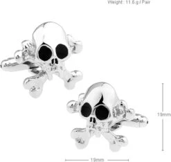Banemi Boutons De Manchette Groomsmen Cadeau, Argent Manchette Liens Crâne Ensembles Pour Dîner De Noël 1.9X1.9CM -Rose Magasin 51E6cqKHdTL. AC UL1500