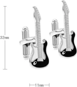 Banemi Boutons De Manchette Pour Père De Groom, Noir Boutons De Manchette Shirt Guitar Sets Pour Dîner De Noël 3.2X1.1CM -Rose Magasin 51ELjgnt4NL. AC UL1500