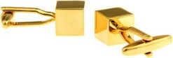 Banemi Boutons De Manchette Pour Garçons, Boutons De Manchette En Or Et Studs Square Sets Pour Dîner De Noël 1X1CM