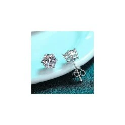 Vert Moissanite Boucles D'oreilles - 6 Prong Vert Boucles D'oreilles 14k Blanc Or Vert Boucles D'oreilles 925 Sterling Argent Moissanite Bijoux Cadeaux Pour Noël -Rose Magasin 51LoAJG8ScL. AC SR10001000