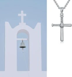 CEKAMA Croix Collier Pour Hommes Et Garçon 925 Sterling Argent Crucifix/Nail/Baseball Croix Pendentif Avec 22+2 Pouces Chaîne Bijoux Cadeaux Pour Noël Anniversaire -Rose Magasin 51TRpCa8wJL. AC UL1500