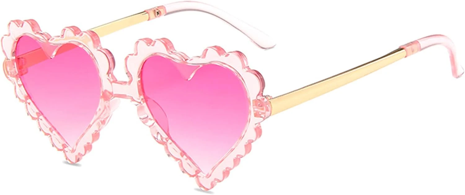 UTTPLL Enfants Fille Coeur En Forme Lunettes De Soleil Halloween Noël Parti Lunettes Pour Photographie Extérieur Plage UV 400 Protection 3 UTTPLL Enfants Fille Coeur En Forme Lunettes De Soleil Halloween Noël Parti Lunettes Pour Photographie Extérieur Plage UV 400 Protection