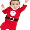 NLGToy Bébé Tenues Infantile Bébé Filles Garçons Ensembles Santa Rayé À Capuche Polaire Romper Combinaison De Noël Vêtements Infantile -Rose Magasin 51W71 hb0GL. AC UL1500