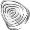 Dreamtimes Tourbillon Géométrique Anneau Spiral Tourbillon Anneau Tressé Wrap Style Femmes En Acier Inoxydable Exagéré Réglable Pouce Ouvert Anneau De Mode Bijoux Cadeau Pour Femme Petite Amie Jour De Noël/Valentin Jour Cadeau -Rose Magasin 51WkHwJOHaL. AC UL1001