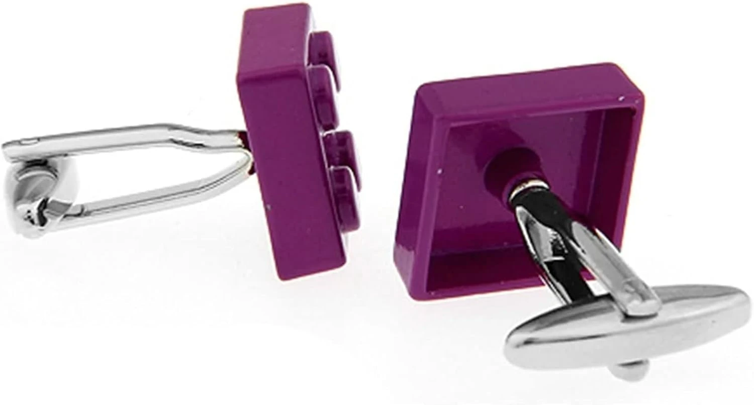 Mens Cufflink Robe Chemises, Cufflink Chemises Pour Femmes Square Blocks Ensembles Pour Dîner De Noël 5 Mens Cufflink Robe Chemises, Cufflink Chemises Pour Femmes Square Blocks Ensembles Pour Dîner De Noël – Image 3