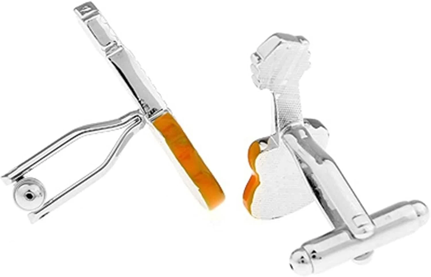 Banemi Boutons De Manchette Chemise, Boutons De Manchette Tuxedo Et Studs Guitar Sets Pour Dîner De Noël 3X1.2CM 4 Banemi Boutons De Manchette Chemise, Boutons De Manchette Tuxedo Et Studs Guitar Sets Pour Dîner De Noël 3X1.2CM – Image 2