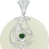 JKR Naturel Jade Collier Pour Femmes Sterling Argent Bonne Fortune/Phoenix/Butterfly/Shirt En Forme De Hetian Jade Pendentif Collier Pour Filles Maman D'anniversaire Cadeaux De Noël -Rose Magasin 51eaj6rybQL. AC UL1500