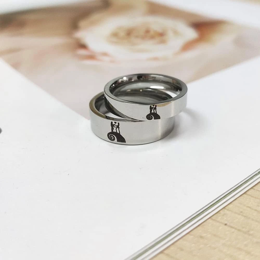 Sa Promesse Sally Her Jack Couple Correspondance Bague Argent Acier Inoxydable Engagement Marques De Déclaration De Mariage Mode Moonlit Confession Cadeaux Pour Boyfriend Girlfeiend Anniversaire Saint Valentin Anniversaire Cauchemar Avant Noël Bijoux 6 Sa Promesse Sally Her Jack Couple Correspondance Bague Argent Acier Inoxydable Engagement Marques De Déclaration De Mariage Mode Moonlit Confession Cadeaux Pour Boyfriend Girlfeiend Anniversaire Saint Valentin Anniversaire Cauchemar Avant Noël Bijoux – Image 4