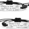 SOUSYOKYO Cousins Par Blood Sisters Par Heart Friends Par Choice Bracelet Cadeau Pour Femmes Hommes, Cousin Cadeaux Bijoux Pour Ados Filles Noël -Rose Magasin 51xG8eiO5GL. AC UL1025