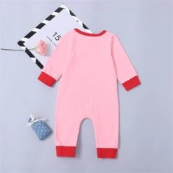 Automne Vêtements Pour Bébé Garçon Nouveau-né Infantile Bébé Garçons Filles Coton Imprimé Automne Noël À Manches Longues Romper Combinaison Vêtements (A, 12-18 Mois) -Rose Magasin 611YwYGN6KL. AC SL1500