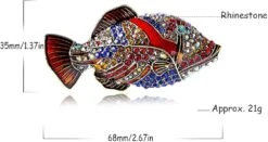 Vintage Poisson Strass Broche Broche Pour Femmes Fille Hommes Cristal Cluster Mode Bande Dessinée Animal Revers Épingles Robe Accessoires Unisexe Délicatesse Anniversaire Fête De Noël Fête Des Mères Bijoux Cadeau -Rose Magasin 612OUZfDNOL. AC UL1000