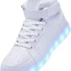 Chaussures LED Light Up Pour Enfants Baskets Hautes Pour Garçons Filles Chaussures De Danse Hip-Hop Pour Halloween Fête De Noël Avec Charge USB -Rose Magasin 614bnOrCMqL. AC UL1500