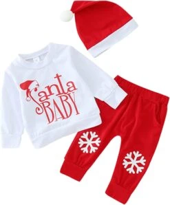 Sfdgfhyf Mignon Enfants Vêtements Enfant Bébé Enfants Fille Garçon Costume De Noël Santa Lettre Imprimer À Manches Longues Sweat Top