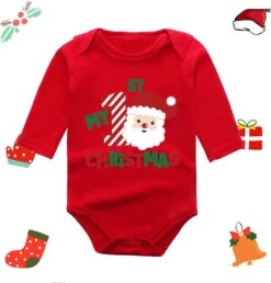 Garçon Vêtements D'été Noël Bébé Infantile Nouveau-né Garçons Filles Lettre Mignon Bande Dessinée À Manches Longues Romper Outfit (T, 3-6 Mois) -Rose Magasin 616bpgwrdEL. AC SL1500 1