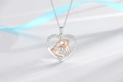 Collier De Cheval Pour Filles KOORASY, Colliers En Argent Sterling Pour Filles Femmes | Cœur En Forme De Cheval Colliers Pendentif En Zircone Cubique Pour Adolescentes Enfants Bijoux Pour Enfants Cadeaux équestres Pour Anniversaire Noël -Rose Magasin 617fQNUEhpL. AC UL1500