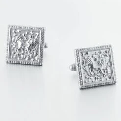 Banemi Boutons De Manchette Et Studs Set, Argent Boutons De Manchette Set En Acier Inoxydable Animal Motif Sets Pour Dîner De Noël 2X2CM -Rose Magasin 618W5VUZrpL. AC UL1500