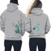 Yowein Matching Couples Hoodies,couple Cadeaux Pour Noël Couple Matching Comfy Hoodies Set Assorti Couple Chemises