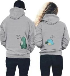 Yowein Matching Couples Hoodies,couple Cadeaux Pour Noël Couple Matching Comfy Hoodies Set Assorti Couple Chemises