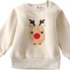 Noël Enfants Enfant Enfant Enfant Enfant Nouveau-né Garçons Filles Animaux De Bande Dessinée À Manches Longues Épais Pull Sweat-shirt Garçons -Rose Magasin 61AAeW5o gL. AC UL1500