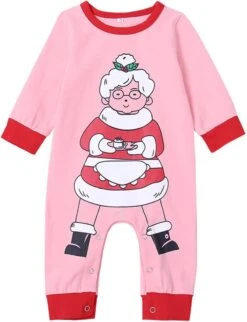 Automne Vêtements Pour Bébé Garçon Nouveau-né Infantile Bébé Garçons Filles Coton Imprimé Automne Noël À Manches Longues Romper Combinaison Vêtements (A, 12-18 Mois)