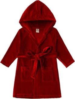 Enfant Filles Garçons À Manches Longues Nouveau Peignoir De Noël Velours Robe De Nuit Loisirs Porter Pour Enfants Bébé Peignoir Pour