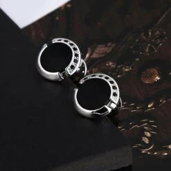 Banemi Boutons De Manchette Pour Groomsmen, Noir Boutons De Manchette Chemise En Acier Inoxydable Cercle Motif Cristal Ensembles Pour Dîner De Noël 1.8X1.8CM -Rose Magasin 61BQccRjK5L. AC UL1500