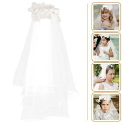 Cadeaux De Mariée 2 Pcs Communion Cadeau Voiles Fille Anniversaire Clip Filles Coiffure Petit Chapeau Pour Accessoires Costume Élégant Blanc Coiffure Exquis Noël Clip: Décor De Mariage -Rose Magasin 61Cw rU1lmL. SL1500
