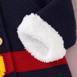 XUYAN Enfants Sports Sweats Nouveau-né Infant Garçon Fille Noël Tricoté Chandail Bébé Hiver Chaud Polaire À Capuche Combinaison -Rose Magasin 61FRcKtzUOL. AC UL1500