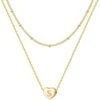 Momlovu Coeur Initial Colliers Pour Femmes Filles-14K Or Couché Minuscule Lettre Initiale Colliers Pour Les Filles, Saint Valentin, Cadeau D'anniversaire, Cadeau De Noël Bijoux Cadeaux Pour -Rose Magasin 61HhP1zCIiL. AC UL1500