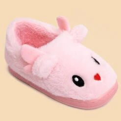 Knemksplanet Garçons Filles Chaussures De Noël Enfants Hiver Cartoon Elk Bunny Chaussons Chaud Fuzzy House Chaussons Non-Slip Intérieur Extérieur -Rose Magasin 61HvjPKv3eL. AC UL1500