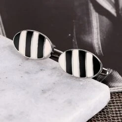 Boutons De Manchette Pour Petit Ami, 40e Anniversaire Boutons De Manchette En Acier Inoxydable Ensembles Pour Dîner De Noël 2.1X1.3CM -Rose Magasin 61I3UpVgyL. AC UL1500