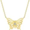 925 Sterling Argent 14K Papillon Pendentif Collier, Collier Papillon, Gifr Pour Elle, Fête Des Mères Cadeau, Cadeau De Noël, Demoiselle D'honneur Bijoux Cadeau -Rose Magasin 61KKLVfvTWL. AC UL1500