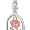 Collier Pendentif Fleur De Rose JXJL Sterling Silver Heart Romantic Beauty & Beast Princess Mothers Day Valentine Noël Anniversaire Cadeau Bijoux Pour Femmes Adolescentes -Rose Magasin 61KctmSomqL. AC UL1500