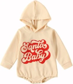 Bébé Organic Romper Nouveau-né Bébé Unisexe Coton Imprimer Lettre Automne Noël à Manches Longues Bébé Sans Manches