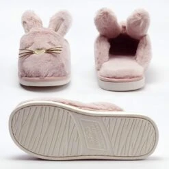 Caramella Bubble Kids Bunny Plush Chaussons Pour Filles Garçons: Cadeaux De Noël Mignon Chaud Puzzy Animal House Chaussures -Toddler Fluffy Indoor Bedroom Chaussons -Rose Magasin 61N78UbiXL. AC UL1200