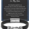 Noir Tressé Bracelets En Cuir Cadeaux Pour Homme Papa Fils Grandson Mari Petit Ami Frère Forever Noeud Bracelets Pour Noël Anniversaire Fête Des Pères Fermoir En Acier Inoxydable 7.5/8.5/9 Pouces -Rose Magasin 61RbWX9Jr8L. AC UL1500