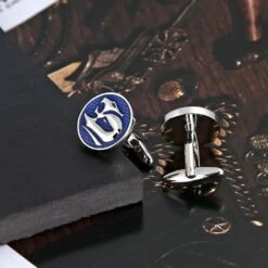 Banemi 25Th Anniversary Boutons De Manchette, Silver Cuff Links Ensembles Ronds En Acier Inoxydable Pour Dîner De Noël 1.8X1.8CM -Rose Magasin 61RxAj1oDkL. AC UL1500