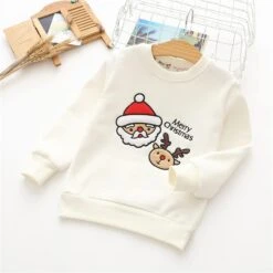 WUTYU Enfant Blouse Noël Enfants Childr Toddler Garçons Filles Mignon Bande Dessinée Broderie À Manches Longues Lettre Épais Pull -Rose Magasin 61TDM2EvKUL. AC UL1500 1