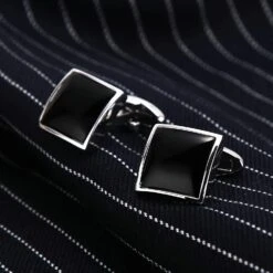 Banemi Groom Boutons De Manchette Personnalisés, Boutons De Manchette Noir Ensembles Carrés En Acier Inoxydable Pour Dîner De Noël 1.6X1.6CM -Rose Magasin 61U4stdBc6L. AC UL1500