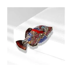 Vintage Poisson Strass Broche Broche Pour Femmes Fille Hommes Cristal Cluster Mode Bande Dessinée Animal Revers Épingles Robe Accessoires Unisexe Délicatesse Anniversaire Fête De Noël Fête Des Mères Bijoux Cadeau -Rose Magasin 61WizMTMhhL. AC SR10001000