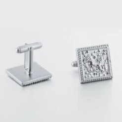 Banemi Boutons De Manchette Et Studs Set, Argent Boutons De Manchette Set En Acier Inoxydable Animal Motif Sets Pour Dîner De Noël 2X2CM -Rose Magasin 61XfvCPDjLL. AC UL1500