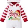 NLGToy Enfant Garçon Tenues Infantile Garçons Filles De Noël À Manches Longues Romper Bande Dessinée Cerf Imprimés Rayé À Capuche Bébé Robe -Rose Magasin 61YWu6xUZLL. AC UL1500