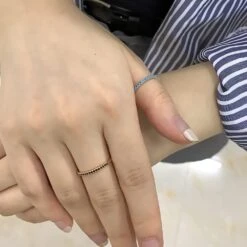 Noir Agate Stackable Anneau Pour Femmes Filles Rose Plaqué Or Boho Zircone Stacking Statement Knuckle Band Anneaux Confort Fit Simple Rétro Mariage Promise Noël Anniversaire Bijoux Cadeau Taille 8 -Rose Magasin 61ZEFnIL7FL. AC UL1000